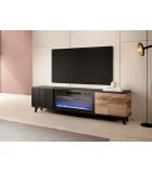 RANDOM RTV-K TV STAND WITH FIREPLACE 180 CM, WOTAN OAK / BLACK order